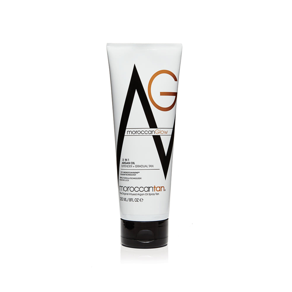 Glow 2 in 1 Moisturizing Extender + Gradual Tanner Moroccan Tan 250ml
