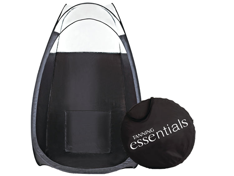 Essentials Pop-Up Portable Enclosure Tent - Black with 1/3 Clear